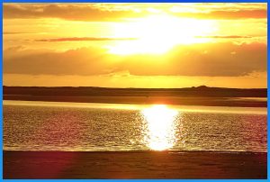 Sonnenuntergang am Strand